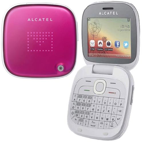 Alcatel One Touch OT-810 różowy z klapką
