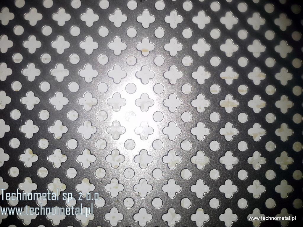Blacha perforowana 1000x1000 OX gr.1mm stalowa