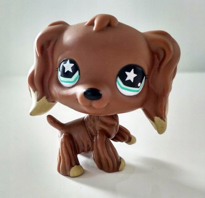 Littlest Pet Shop brązowy Cocker Spaniel 960 LPS 7585306070