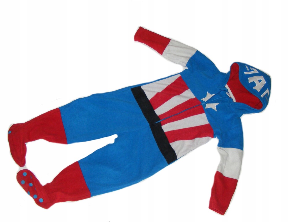 Pajacyk piżama dla chłopca Kapitan Ameryka 110-116