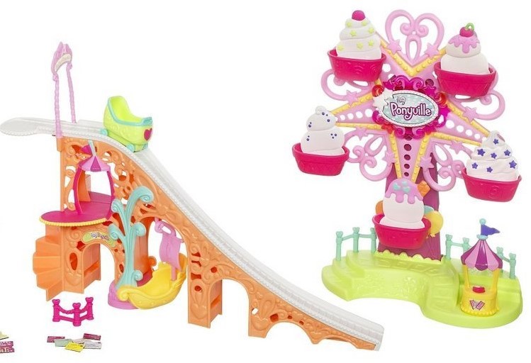 Zjeżdżalnia karuzela wagonik zestaw My Little Pony