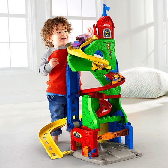 FISHER PRICE Garaż Little People Zjeżdżalnia DFT71