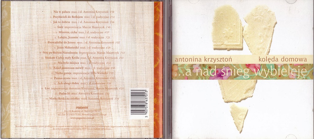 ANTONINA KRZYSZTOŃ - KOLĘDA DOMOWA - UNIKAT - 2003