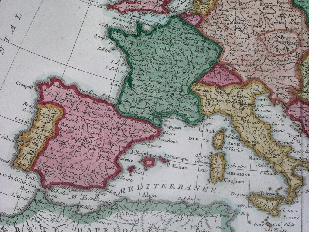 1771 MAPA EUROPY POLSKA PRUSY ŚLĄSK WARSZAWA KRESY 7341137408