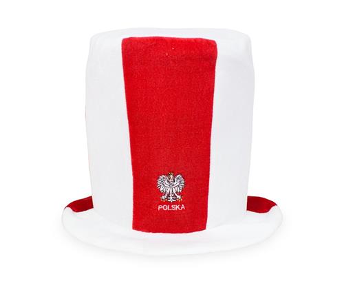 Cylinder Kibica - biało czerwony POLSKA World Cup