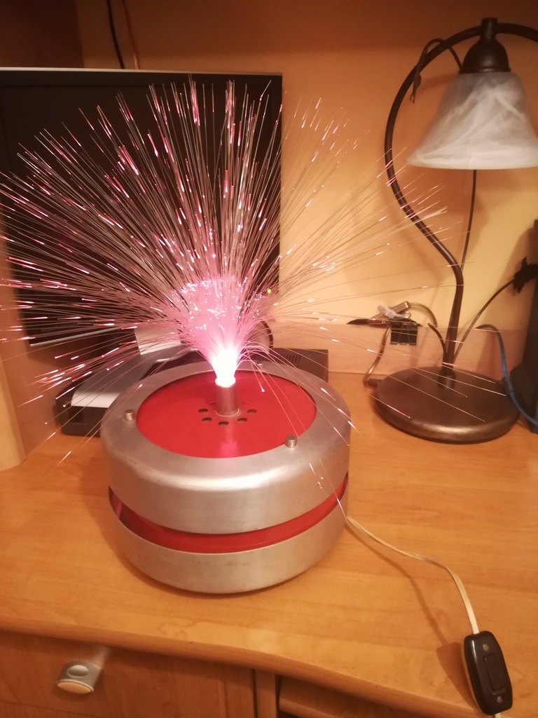 Lampa światłowodowa PRL vintage unikat rarytas bcm