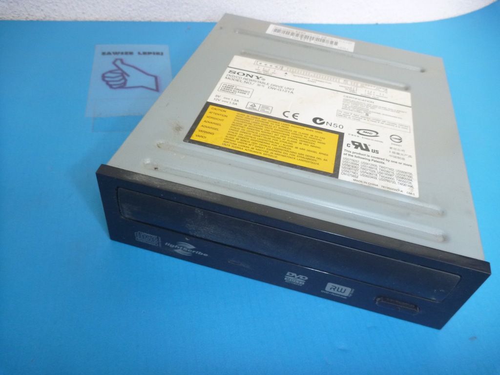 SONY DW-G121A ATA X16 DVD-RW LIGHTSCRIBE GWR TNN