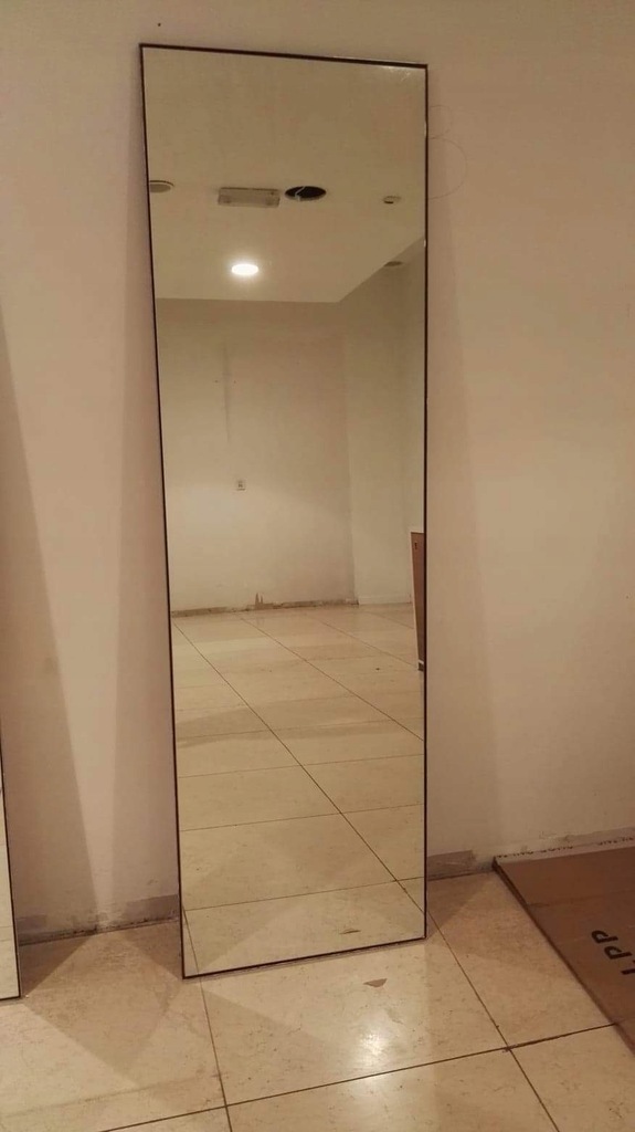 Lustro 60 x 200 metalowa rama na ścianę