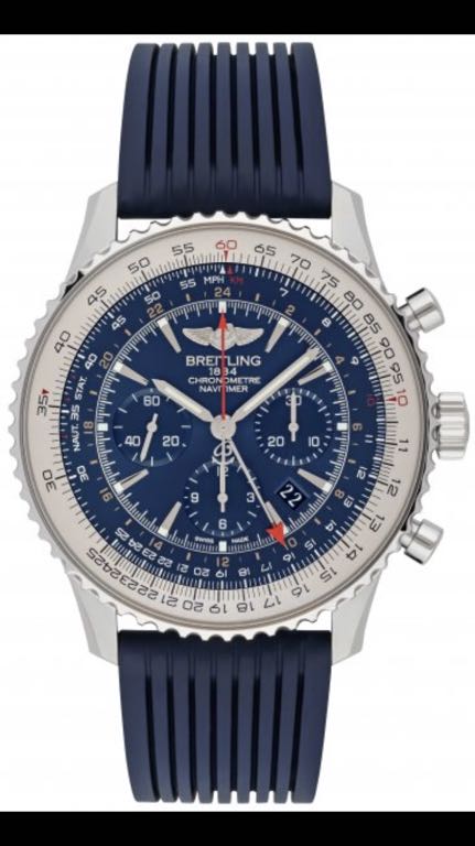 Breitling Navitimer GMT blue dial limited edition