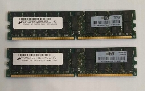 2x Pamięć RAM HP 4GB pc2-6400p 555 13 zz