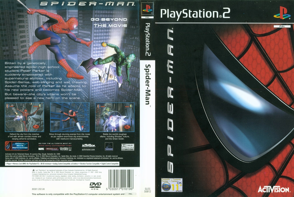 SPIDER-MAN: THE MOVIE SPIDER MAN PS2 - 7548185148 - oficjalne archiwum  Allegro