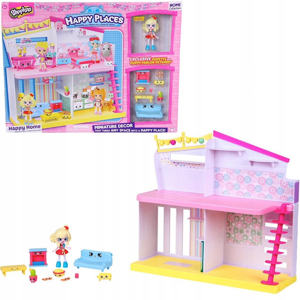 SHOPKINS Happy Places WESOŁY DOMEK Petkins 56179