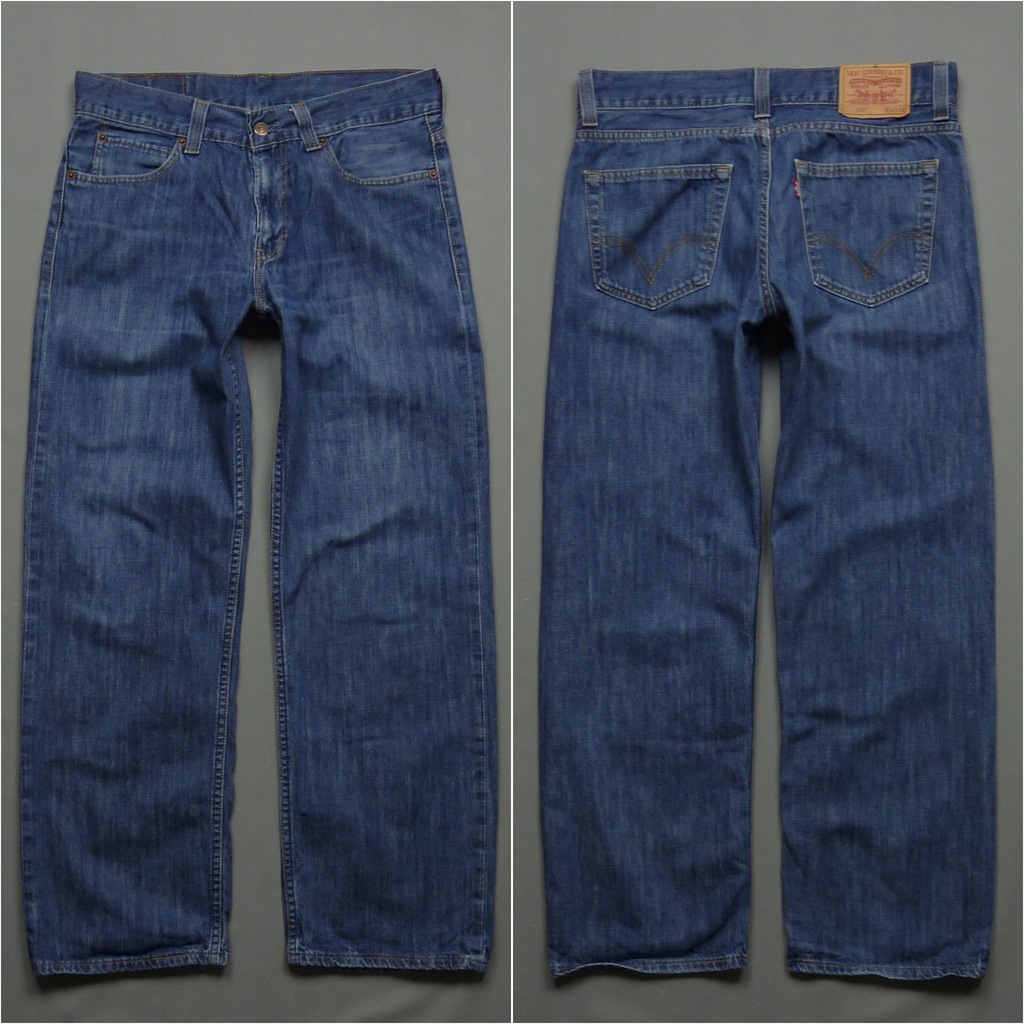 LEVIS 509 niebieskie luźne jeansy levi`s W32 L32