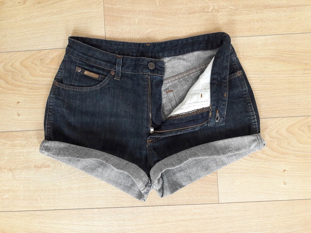 WRANGLER jeansowe szorty z wysokim stanem DIY