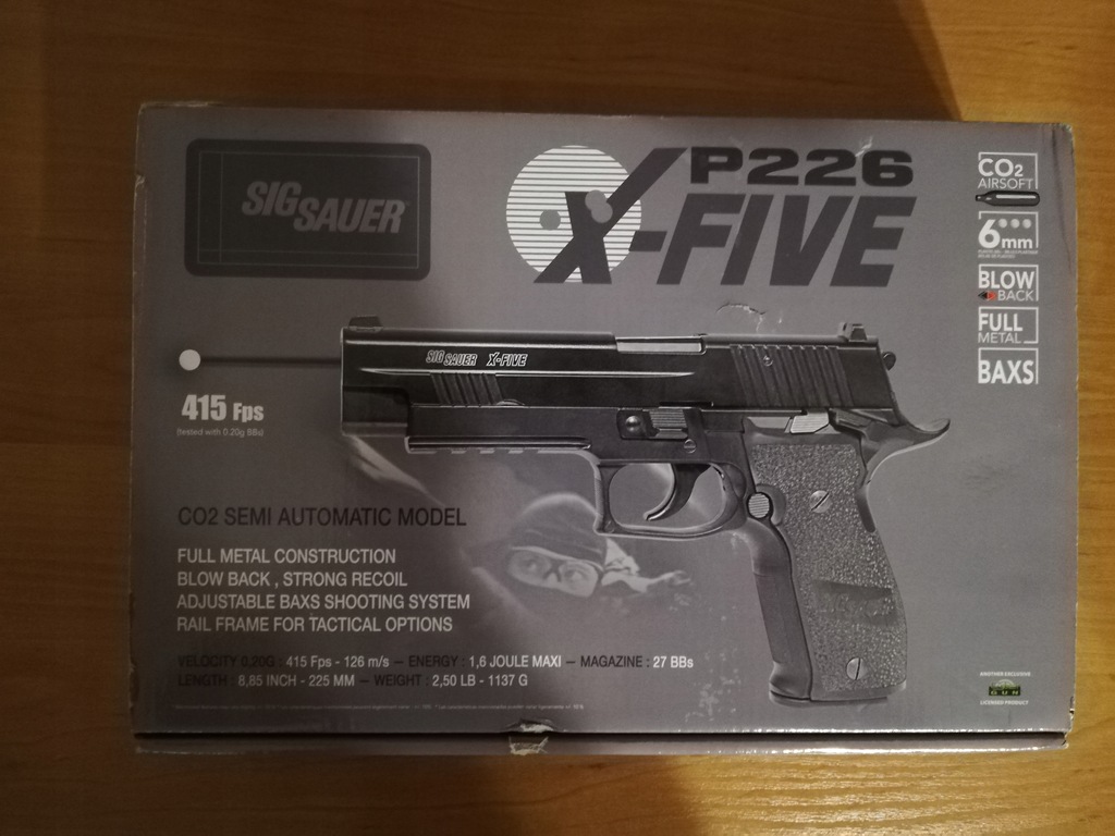 Pistolet ASG CyberGun GBB Sig Sauer P226 X-Five