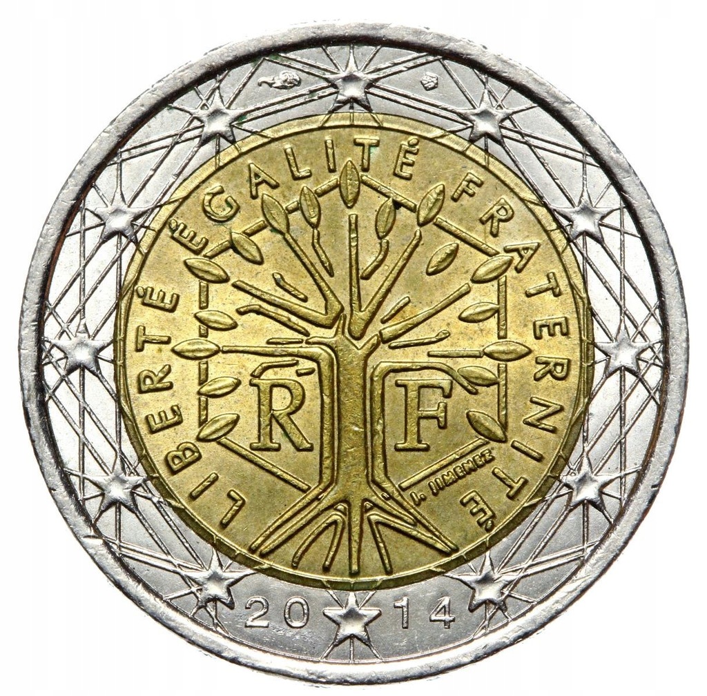 Francja - moneta - 2 Euro 2014 - RZADKA ! - 7690645462
