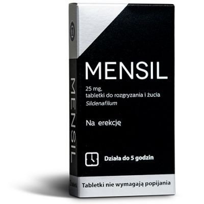 MENSIL 25mg 4 tabletki SILDENAFIL POTENCJA