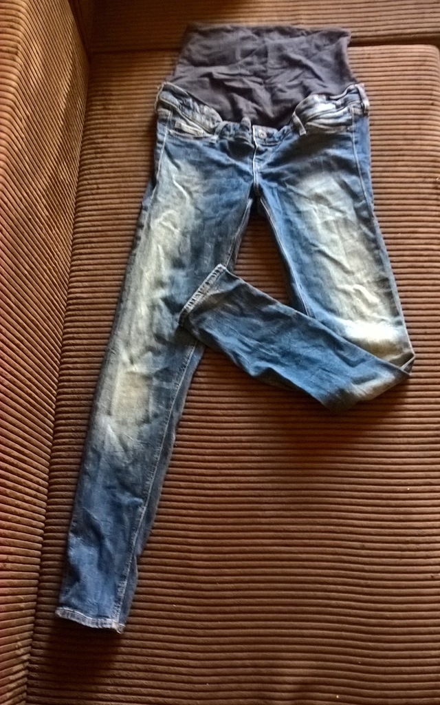 Spodnie ciążowe r. 38 jeans H&M MAMA SKINNY