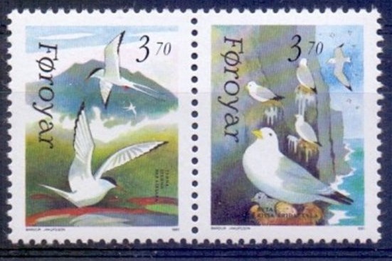 Foroyar Ptaki 2v 1991 MNH