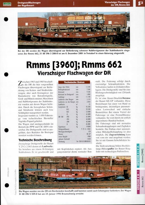 Wagon Rmms [3960]; Rmms 662