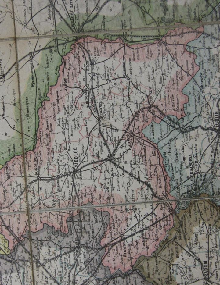 MAPA GUBERNI KRÓLESTWA POL. GOTZ 1900R (9031) 7312782677 oficjalne