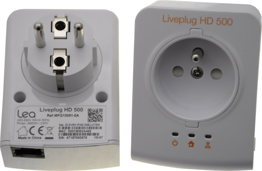 Liveplug HD 500 dLAN 500Mbits/s Powerline Ethernet