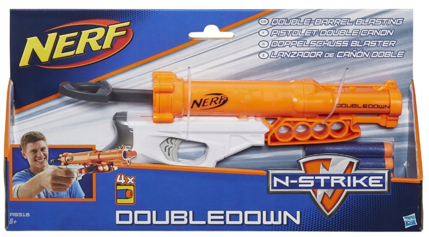 Pistolet Nerf N-Strike Doubledown A9316 Strzelba