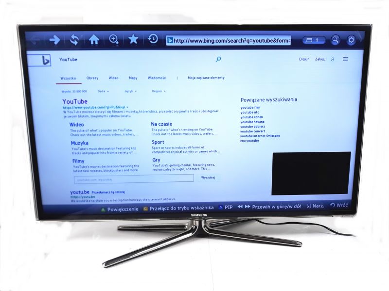 TELEWIZOR SAMSUNG UE40D6750 /FULL HD/ 3D SMART TV