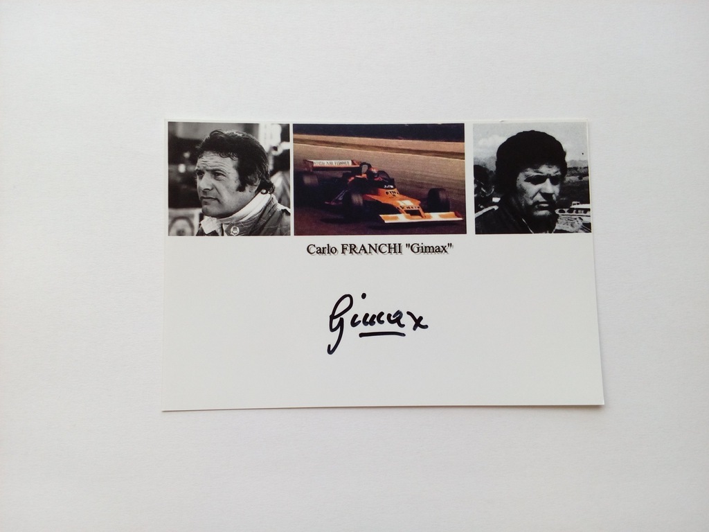 Carlo Franchi - Autograf F1 / Formuła 1 10x15