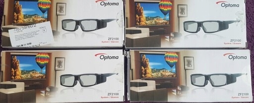 Okulary 3d optoma + emitent do 3d