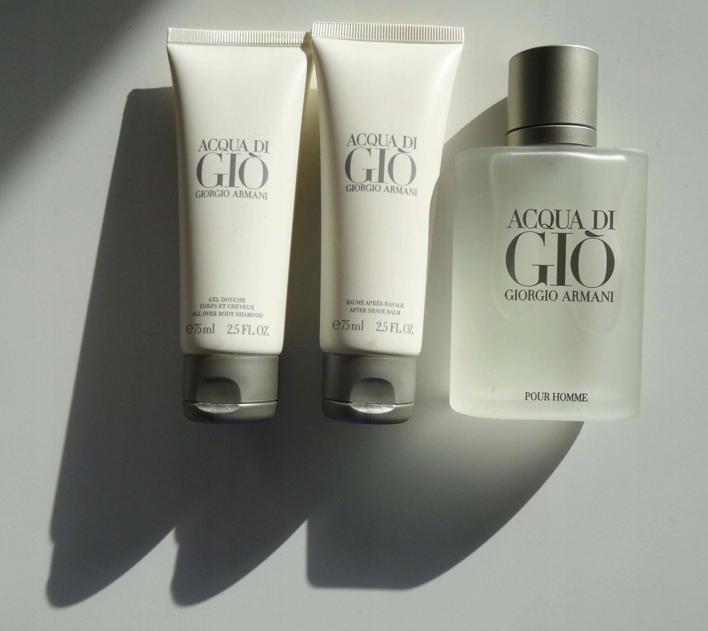 Acqua di Gio Giorgio Armani perfumy + żel + balsam