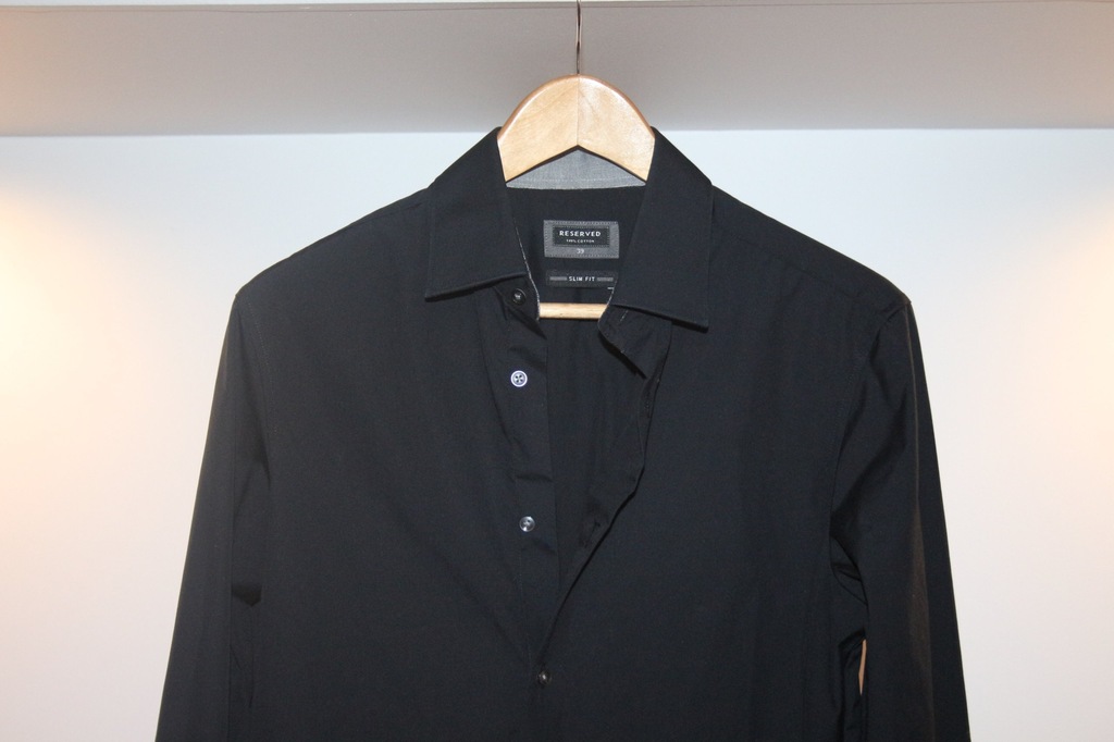 Czarna koszula RESERVED rozmiar 39 Slim Fit