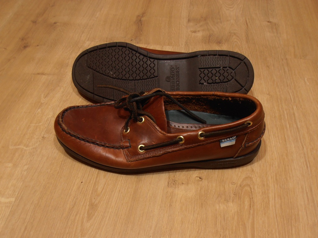 Sebago docksides skórzane mokasyny żeglarskie r.42