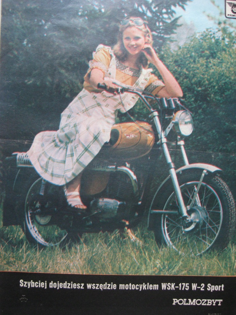 MOTOR Motocykl WSK-175 W-2 Sport Reklama 1975