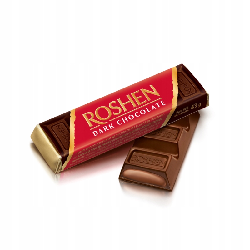 Baton ROSHEN, Ukraina, prawdziwa czekolada gorzka