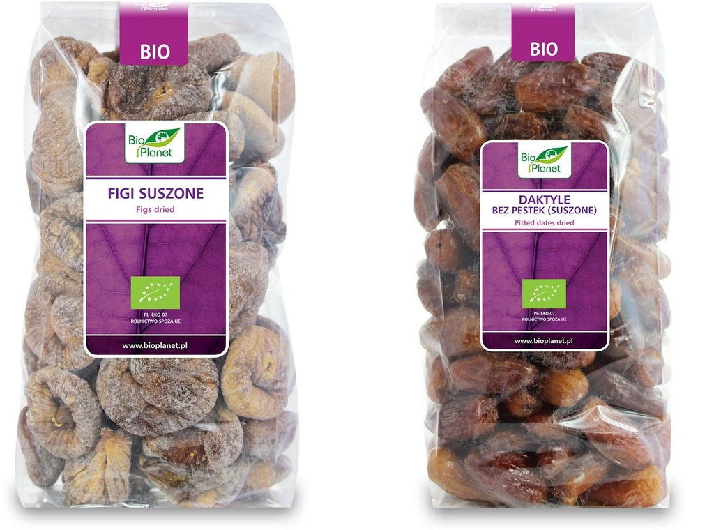 Figi + Daktyle suszone 1kg PYSZNE! Bio Planet