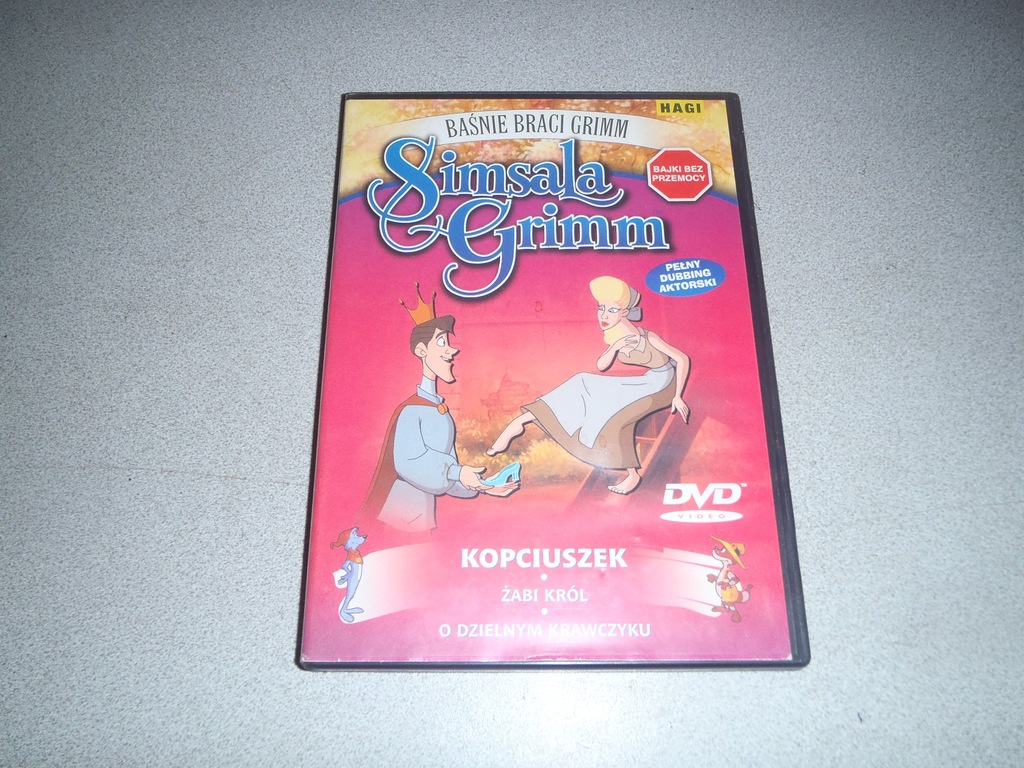 DVD BAJKA KOPCIUSZEK ŻABI KRÓL GRIMM