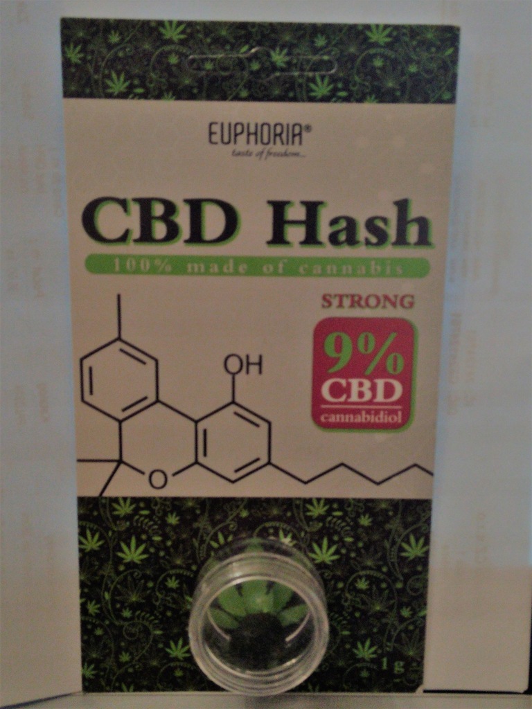 Haszysz EUPHORIA CBD 9% THC 0,2% Pyłek 1g