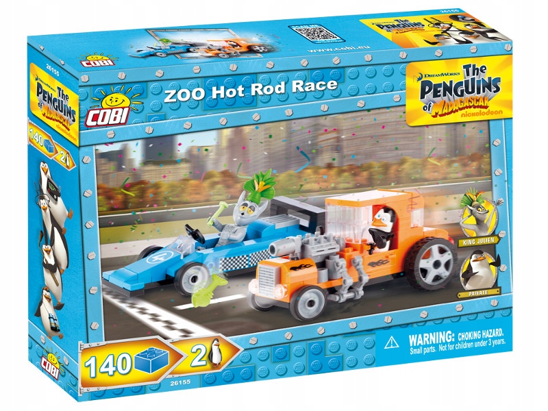 COBI KLOCKI PINGWINY WYŚCIG W ZOO RACE KRÓL JULIAN