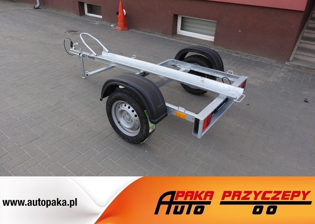 PRZYCZEPA MOTOCYKLOWA NA 1 MOTOR MOTO LEKKA 750KG