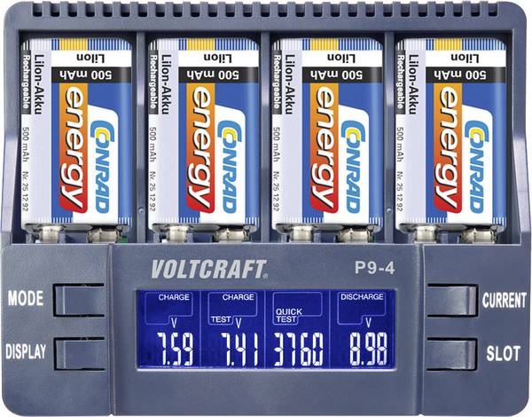 Ładowarka do baterii blokowych 9V VOLTCRAFT P9-4