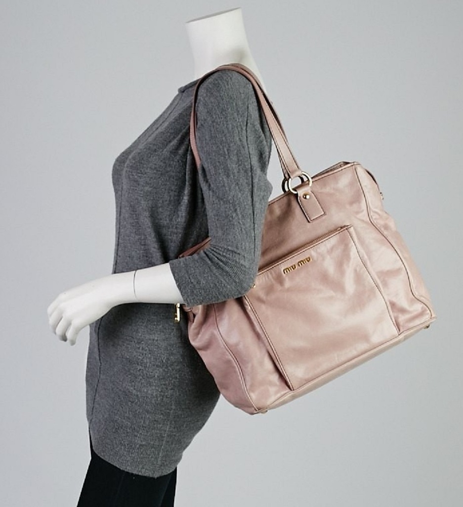 MIU MIU by PRADA duża torebka +certyfikat eksperta