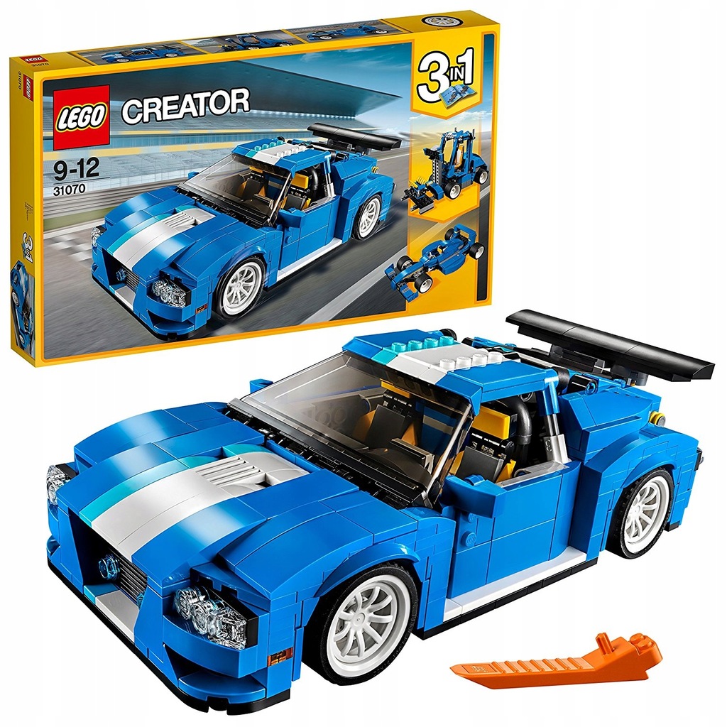 LEGO CREATOR 31070 Track Racer Turbo AUTO 3w1 PRO