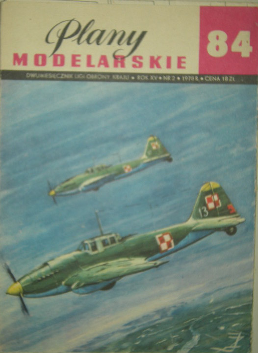 Plany Modelarskie-84-Samolot szturmowy IŁ-2-