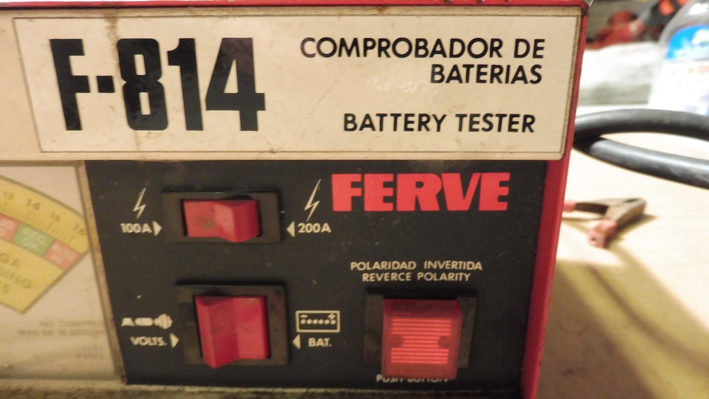 Ferve - FERVE F-814 comprobador de baterías - battery tester