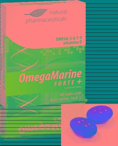 Omega Marine Forte + 3-6-7-9 + witamina D 60 kaps.