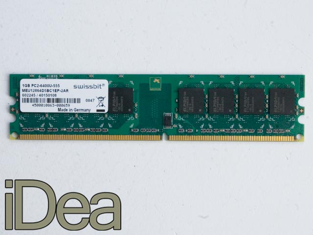 SWISSBIT DDR2 1GB 800MHz -MEU12864D5BC1EP-2AR