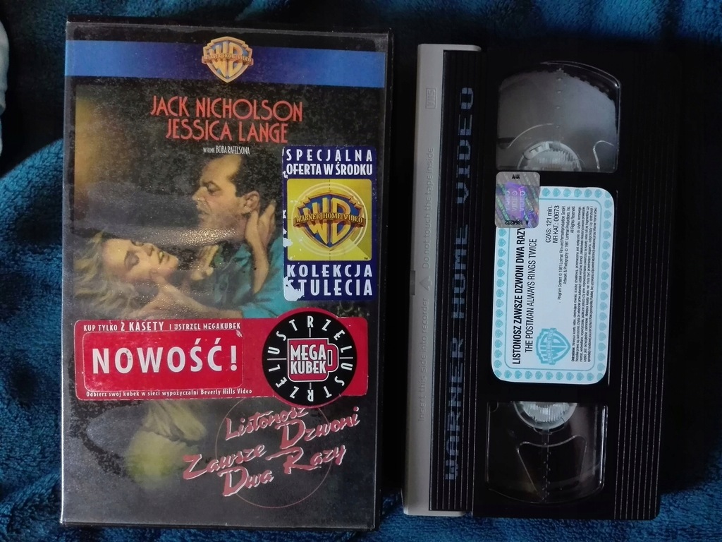 Listonosz Zawsze Dzwoni Dwa Razy VHS 1981