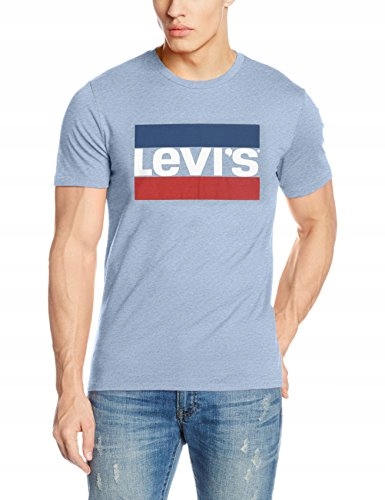 KOSZULKA LEVIS T SHIRT MĘSKA NIEBIESKA M 48
