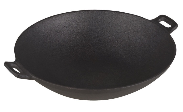 WOK ŻELIWNY 30 cm łok INDUKCJA KH1109 do chińczyka